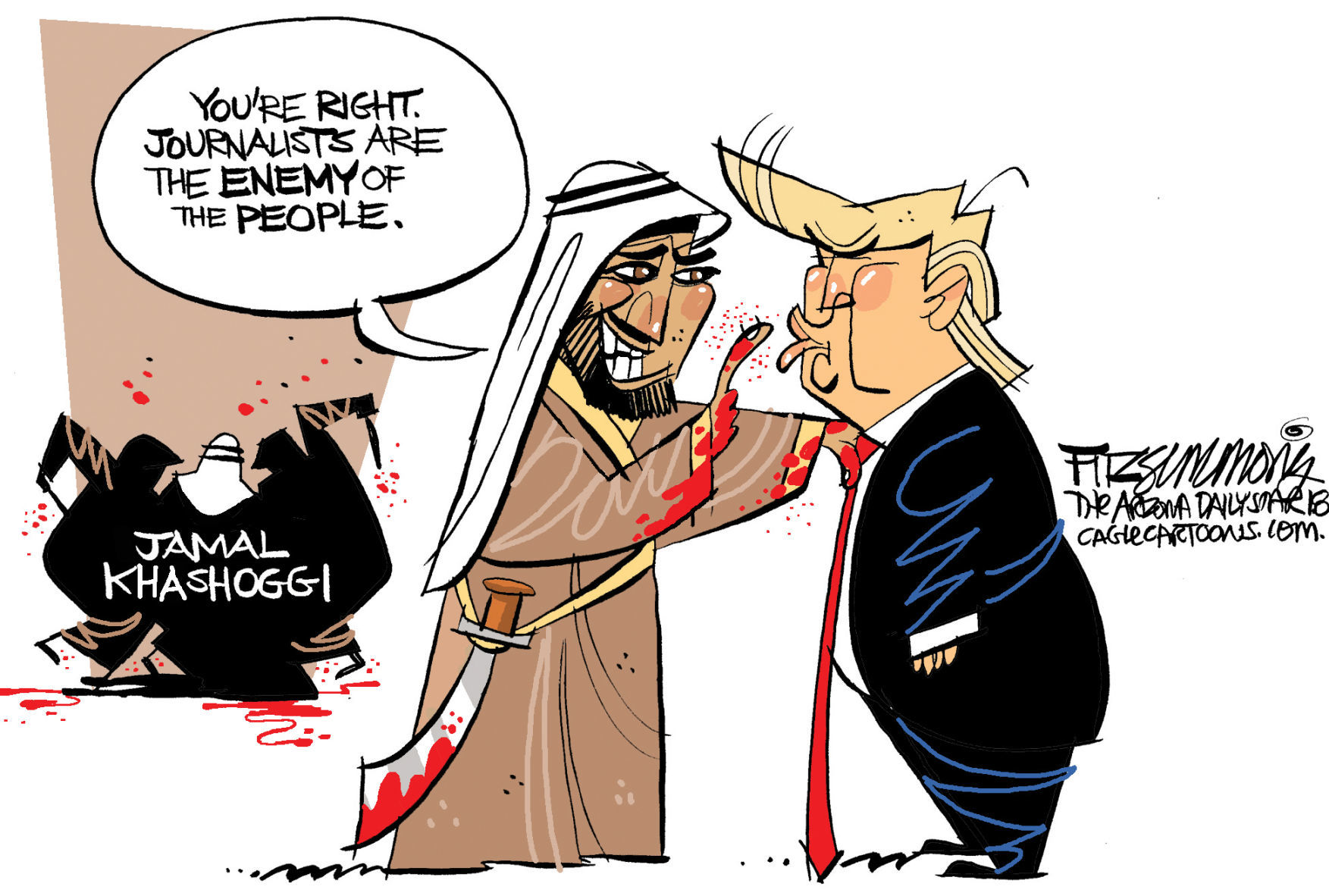 Daily Fitz Cartoon: Khashoggi